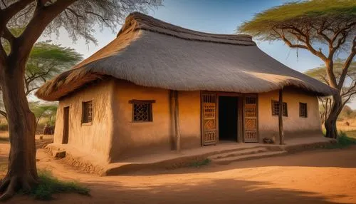 traditional house,ancient house,conservancies,thatched roof,traditional building,mapungubwe,chidzikwe,iafrika,ancient building,mzilikazi,sikhanyiso,voortrekkers,namibia,africano,umgeni,bophuthatswana,thatched cottage,afrique,namib rand,africa,Art,Artistic Painting,Artistic Painting 32