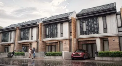 REALISTIC RENDER, WET ROAD,soochow university,shenzhen vocational college,chinese architecture,hurricane benilde,zhengzhou,asian architecture,ssangyong istana,ha noi,residences,xi'an,official residenc