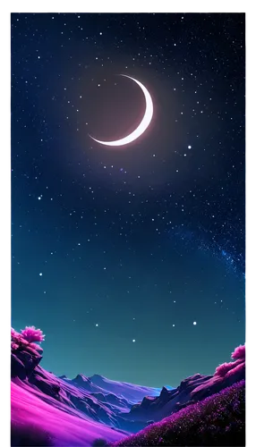 moon and star background,crescent moon,dusk background,purple landscape,night sky,nightsky,purple wallpaper,nightscape,ultraviolet,crescent,lunar,nacht,purple moon,night stars,purple gradient,nightshades,moonlit night,purple background,ratri,vapor,Illustration,Retro,Retro 04