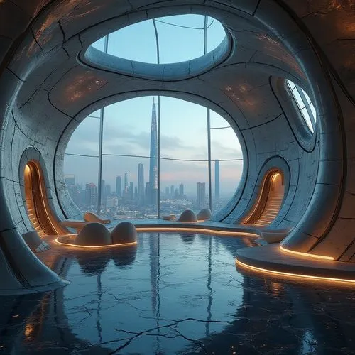 futuristic landscape,spaceship interior,sky space concept,futuristic architecture,arcology,portholes,airlock,aqua studio,bathysphere,cryengine,cosmodrome,infinity swimming pool,sickbay,futuristic art museum,spaceport,bulkheads,scifi,subkingdom,futuristic,skyboxes,Photography,General,Realistic