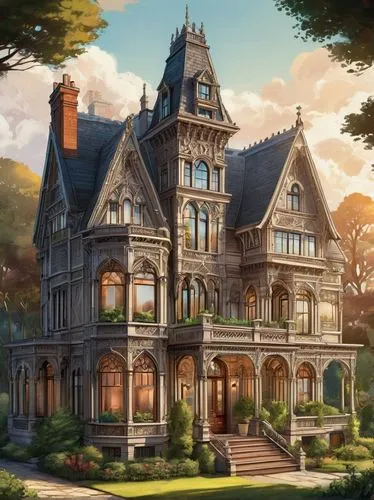 victorian house,victorian,old victorian,maplecroft,sylvania,victoriana,victorian style,dreamhouse,witch's house,forest house,briarcliff,country estate,fairy tale castle,country house,house in the forest,beautiful home,house silhouette,two story house,doll's house,apartment house,Unique,Design,Infographics