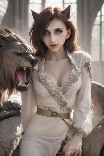 morgana,melisandre,grizabella,she feeds the lion,valyrian,margairaz,Photography,Realistic