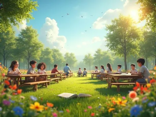 picnickers,picnicking,picnic,picnics,meadow play,picnic basket,picnicked,summer meadow,picnic table,family picnic,summer day,garden party,clannad,compositing,springtime background,landscape background,photo manipulation,children's background,3d rendering,spring background,Photography,General,Realistic