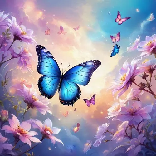 blue butterfly background,butterfly background,ulysses butterfly,butterfly clip art,blue butterflies,butterfly vector,morphos,butterfly floral,butterflies,butterfly,sky butterfly,butterfly day,butterfly isolated,isolated butterfly,spring leaf background,butterfly lilac,flower background,blue butterfly,flutter,spring background,Illustration,Realistic Fantasy,Realistic Fantasy 01