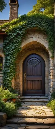 garden door,stone gate,wood gate,farm gate,the threshold of the house,house entrance,hobbiton,front door,gatehouses,front gate,doorways,doors,entryway,fairy door,portal,nargothrond,wooden door,the door,entrances,country estate,Conceptual Art,Sci-Fi,Sci-Fi 15