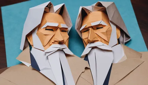 An Overlooked Jeff Bridges Movie Is Blowing Up On Netflix,paper art,wooden figures,comedy tragedy masks,folded paper,halloween masks,christmas crib figures,low poly,low-poly,paper stand,origami paper,