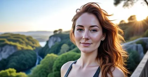 hande,derya,sarikaya,celtic woman,landscape background,soryan