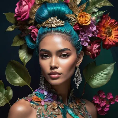 marshallese,filipino,shanina,micronesian,polynesian girl,tahitian,headdress,filipinas,balinese,exotic flower,filipina,headdresses,indian headdress,filipiniana,pilipina,diwata,mauritian,wreath of flowers,girl in a wreath,micronesians,Photography,Artistic Photography,Artistic Photography 08