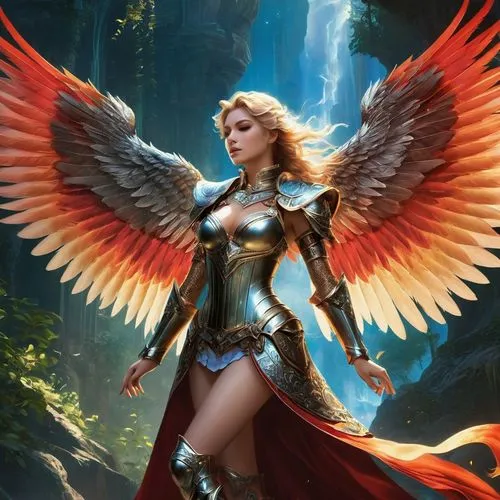 archangel,hawkgirl,the archangel,fire angel,angelman,angel,Conceptual Art,Fantasy,Fantasy 05