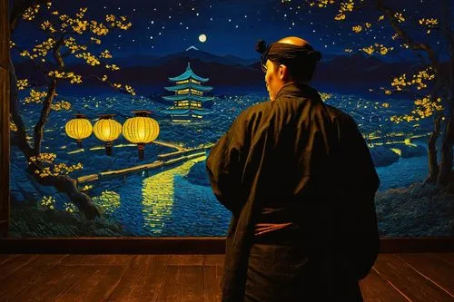 zazen,yasunari,ozu,ukiyoe,japanese-style room,japanese art,nembutsu,ryokan,zatoichi,masamori,shunryu,hiroshige,utagawa,tanabata,ukiyo,jinbei,tea ceremony,daimyos,rakugo,hakama,Art,Artistic Painting,Artistic Painting 03