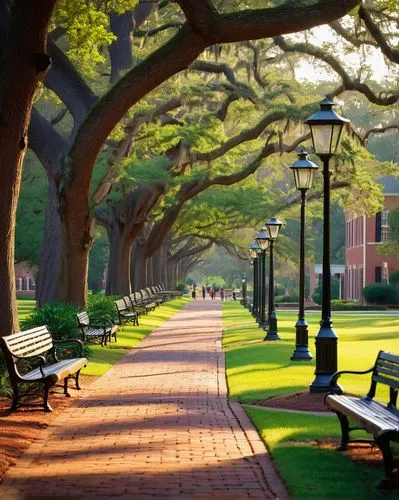 tulane,tree-lined avenue,tree lined avenue,tree lined path,southeastern,tree lined,valdosta,lsu,tree lined lane,esplanade,row of trees,vsu,walk in a park,savannah,park bench,pascagoula,benches,pensacola,escambia,brookgreen,Illustration,Vector,Vector 02