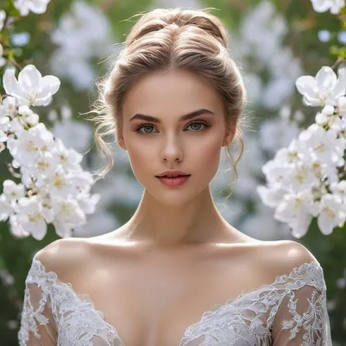 beautiful girl with flowers,bridal,bridal dress,romantic look,wedding dress,white flowers,blonde in wedding dress,ksenia,white beauty,romantic portrait,elizaveta,soldatova,bridal jewelry,wedding dresses,white roses,bridal gown,yelizaveta,polina,white flower,valeriya,Photography,General,Natural