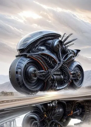 black motorcycle,heavy motorcycle,giger,motorcycle,motorcycles,motorbike