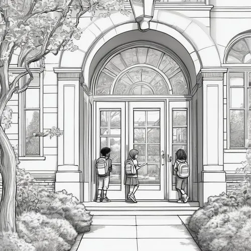 maplestory,dowman,mockup,frame mockup,dandelion hall,mansion,Illustration,Black and White,Black and White 08