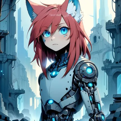 kallen,ikaros,miqati,tera,cerus,cyberdog,Anime,Anime,Cartoon