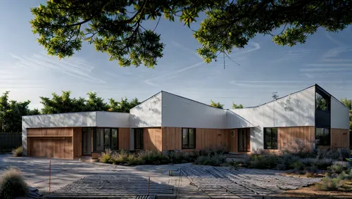 modern house ,white walls to be cladded in dark grey corrugated sheeting,dunes house,inverted cottage,cubic house,garden buildings,cube stilt houses,timber house,archidaily,3d rendering,cube house,pre