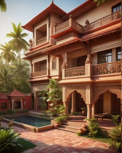 colaba,kovalam,chettinad,dorne,anantara,travancore,haveli,amanresorts,hacienda,kumarakom,guruvayur,tropical house,oberoi,trivandrum,goa,gurukul,kerala,3d rendering,holiday villa,varkala,Conceptual Art,Oil color,Oil Color 19