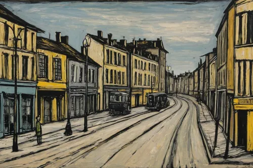 david bates,braque saint-germain,vincent van gough,braque du bourbonnais,vincent van gogh,braque d'auvergne,st-denis,reims,street scene,olle gill,braque francais,amiens,the cobbled streets,cool woodblock images,roumbaler,townscape,vienne,ardennes,breton,moret-sur-loing,Art,Artistic Painting,Artistic Painting 01