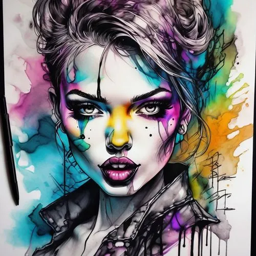 graffiti art,graffiti,street artist,cmyk,graffiti splatter,art painting,watercolor pencils,neon body painting,ink painting,watercolor paint,watercolor,marker pen,girl drawing,boho art,streetart,painting technique,watercolor painting,artist,water colors,artist color