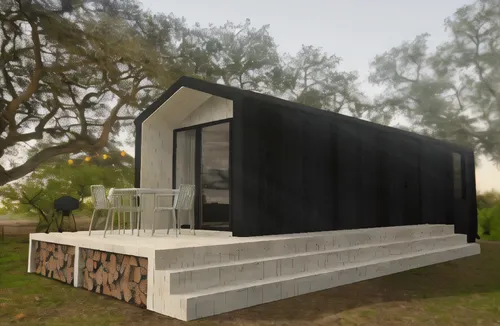 inverted cottage,cubic house,dog house frame,cube house,3d rendering,timber house,prefabricated buildings,dog house,archidaily,corten steel,frame house,shipping container,house trailer,wooden house,re