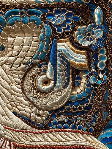 detail,pelican,blue sea shell pattern,an ornamental bird,paisley pattern,paisley digital background,ornamental bird,the head of the swan,thai pattern,detail shot,patterned wood decoration,rope detail,ornamental duck,art nouveau design,trumpet of the swan,pelicans,god of the sea,traditional pattern,cool woodblock images,oriental painting