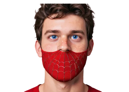 red super hero,niederman,liederman,superhero background,balaclava,3d man,spiderman,red throat,snyderman,masked man,sniderman,clinkenbeard,schwieterman,kuperman,cinema 4d,raimi,bandana background,benderman,halftone background,face shield,Illustration,Paper based,Paper Based 27