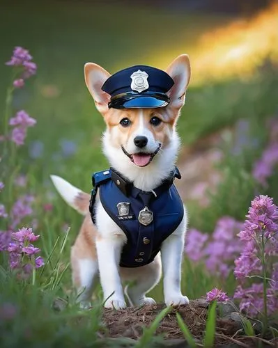 a police dog,police dog,corgi,welschcorgi,policeman,officer,police officer,corgi-chihuahua,park ranger,sheriff,police hat,the pembroke welsh corgi,corgis,welsh corgi,pembroke welsh corgi,police force,police,shiba,inspector,defense,Illustration,Realistic Fantasy,Realistic Fantasy 15