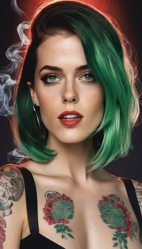 maryjane,green smoke,cannabidio,romulan,smoking girl,girl smoke cigarette,halsey,tattoo girl,harley,ela,mesmero,tira,smoke background,jade,rhi,cigarette girl,mollohan,fire background,vada,wiz,Photography,Artistic Photography,Artistic Photography 07