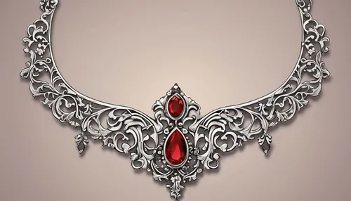 necklace with winged heart,art nouveau design,diamond pendant,filigree,necklace,diadem,gift of jewelry,red heart medallion,christmas jewelry,jewellery,art deco ornament,art nouveau frame,body jewelry,collar,openwork frame,jewelry（architecture）,bridal jewelry,grave jewelry,jewelry florets,house jewelry,Illustration,Japanese style,Japanese Style 07