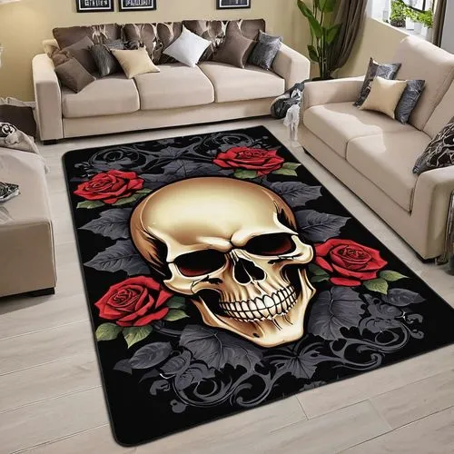 rug,boho skull,carpets,modern decor,floral skull,flower blanket,flooring,rugs,day of the dead skeleton,family room,ceramic floor tile,contemporary decor,carpet,floral rangoli,living room,interior decor,floor tile,skull allover,flower carpet,vintage skeleton,Photography,General,Realistic