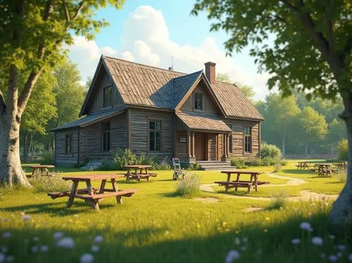 summer cottage,country cottage,cottage,wooden house,log cabin,little house,small cabin,home landscape,log home,house in the forest,wooden houses,country house,wooden hut,small house,cabin,farmhouse,the cabin in the mountains,traditional house,beautiful home,homesteader,Photography,General,Realistic