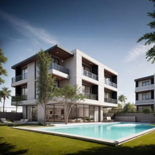 villas,bendemeer estates,apartments,condominium,famagusta,3d rendering,new housing development,holiday villa,appartment building,condo,modern house,residences,modern architecture,residential,dunes house,an apartment,contemporary,terraces,luxury property,estate