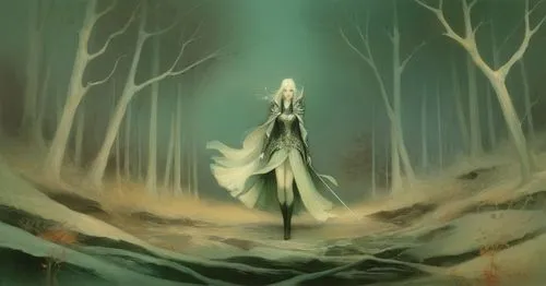 thranduil,mirkwood,finrod,glorfindel,celeborn,thingol,Illustration,Realistic Fantasy,Realistic Fantasy 16