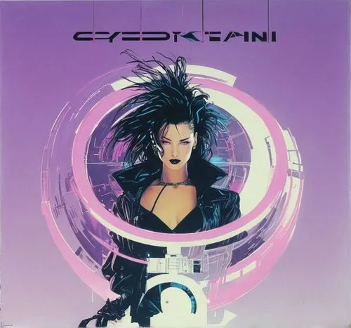 cyberpunk, vaporwave, syfy, 1990,a very colorful wall hanging next to a purple background,cyberian,cyberpunks,cyberdyne,cylink,cyberstar,cybernetic,Art,Artistic Painting,Artistic Painting 24