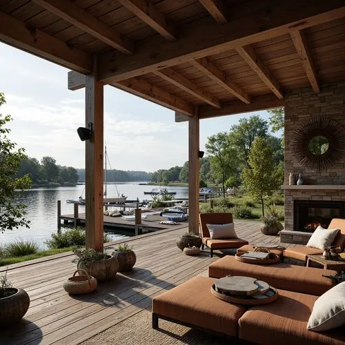 boat dock,house by the water,keowee,summer cottage,wooden decking,wawasee,lake view,dock on beeds lake,boathouse,front porch,tellico,minocqua,occoquan,outdoor furniture,river side,deckhouse,cottagers,porch swing,river view,summer house