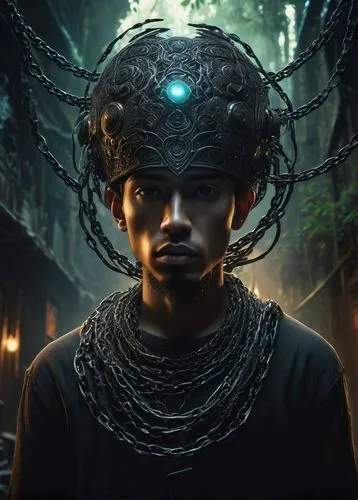 shaman,mindvox,automaton,jamiroquai,morpheus,vecna,Illustration,Realistic Fantasy,Realistic Fantasy 06