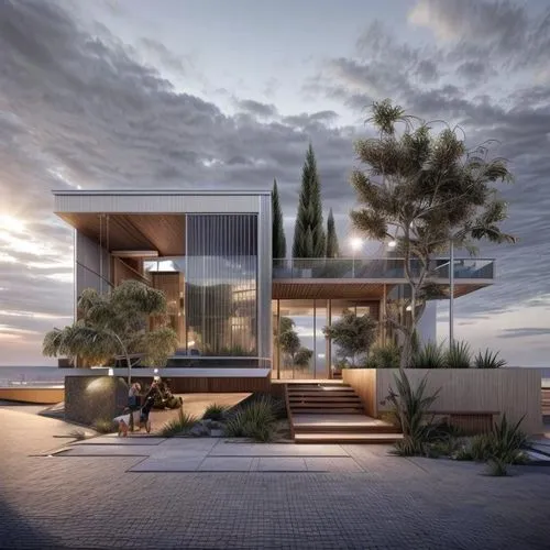 dunes house,modern house,modern architecture,cubic house,house by the water,cube house