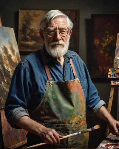 artist portrait,sculptor ed elliott,italian painter,painting technique,leonardo devinci,vincent van gough,lev lagorio,bill woodruff,man portraits,elderly man,artist,leonardo da vinci,self-portrait,fire artist,pillars of creation,fantasy portrait,david bates,caricaturist,craftsman,high-wire artist,Art,Classical Oil Painting,Classical Oil Painting 37