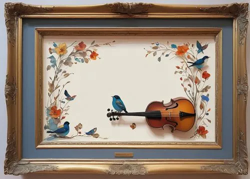 floral and bird frame,floral frame,floral silhouette frame,bird frame,decorative frame,classical guitar,watercolor frame,watercolour frame,flowers frame,art nouveau frame,wedding frame,chansonnier,violino,flower frame,blue leaf frame,guitar easel,guitarra,framed paper,botanical frame,the gramophone,Conceptual Art,Sci-Fi,Sci-Fi 22