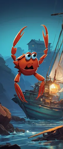 Craft a humorous tale involving a clumsy crab cutter and their misadventures,rock crab,red cliff crab,crab 2,crab 1,crab,crab violinist,square crab,ten-footed crab,crab cutter,the beach crab,crabs,cru