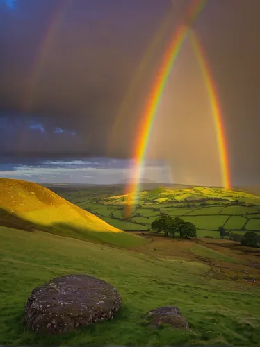 double rainbow,rainbow background,pot of gold background,rainbow bridge,landscapes beautiful,raimbow,rainbow,peak district,rainbow and stars,landscape photography,rainbow colors,rainbow jazz silhouettes,beautiful landscape,dorset,north yorkshire moors,northern ireland,derbyshire,yorkshire,ireland,north yorkshire,Illustration,Realistic Fantasy,Realistic Fantasy 26