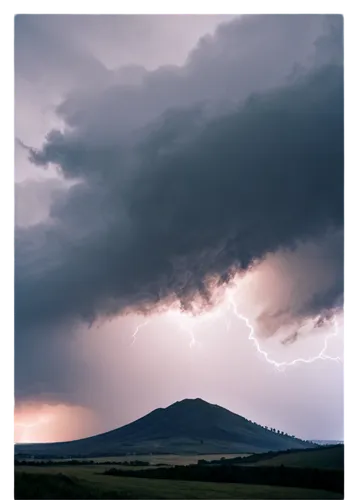 Hurricane, stormy weather, dark clouds, swirling vortex, strong wind, heavy rain, lightning flashes, ominous sky, dramatic lighting, 3/4 composition, shallow depth of field, warm color tone, cinematic