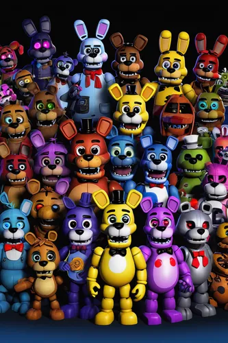 plush figures,funko,plush toys,plush dolls,game characters,cuddly toys,stuffed toys,characters,figurines,stuffed animals,minifigures,children's toys,3d render,group photo,soft toys,toys,toy toys,teddy bears,children toys,3d teddy,Illustration,Vector,Vector 06