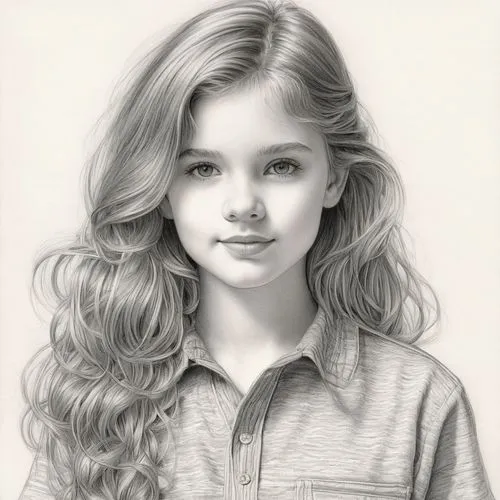 girl portrait,girl drawing,pencil drawing,young girl,pencil drawings,portrait of a girl,Illustration,Black and White,Black and White 06