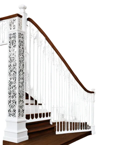 wooden stair railing,banister,baluster,winding staircase,circular staircase,outside staircase,staircase,corinthian order,mouldings,ornamental dividers,wrought iron,handrails,entablature,stair,spiral staircase,wooden stairs,spiral stairs,stairwell,white picket fence,railings,Conceptual Art,Oil color,Oil Color 18