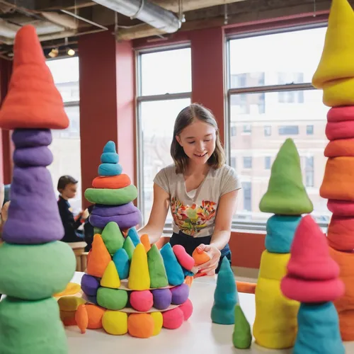 play dough,children's interior,play tower,scandia gnomes,play doh,children's playhouse,stalagmite,play-doh,clay animation,toy blocks,children's room,kids' things,school cone,child art,children learning,artscience museum,children's toys,gnomes at table,chalk stack,children's playground,Unique,3D,Clay