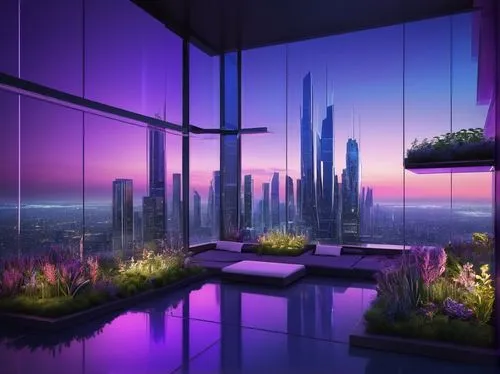 dubay,futuristic landscape,sky apartment,glass wall,dubai,sky space concept,futuristic architecture,dubia,purple landscape,damac,penthouses,tallest hotel dubai,skyloft,wallpaper dubai,virtual landscape,skyscapers,balcony garden,windowsill,jumeirah,dubai garden glow,Art,Classical Oil Painting,Classical Oil Painting 13