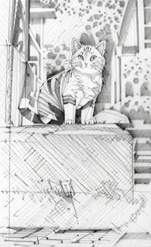 drawing cat,tea party cat,vintage cat,cat frame,hand-drawn illustration,calico cat,figaro,cartoon cat,cat sparrow,cat drawings,cat cartoon,cat line art,cat resting,cat european,cat image,vintage cats,