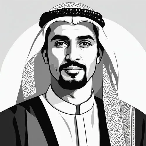 qutaiba,sheikh zayed,kuwaiti,abdulaziz,zayed,qahtani,baharin,mubadala,alabbar,alsabah,emirati,abdulwahab,khaleej,abdulla,alshehri,shuwaikh,khaleeq,bahraini,sulayem,khalfan,Illustration,Black and White,Black and White 04