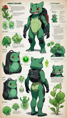 bulba,bulbasaur,moveset,raph,raphael,hardhead,Unique,Design,Character Design